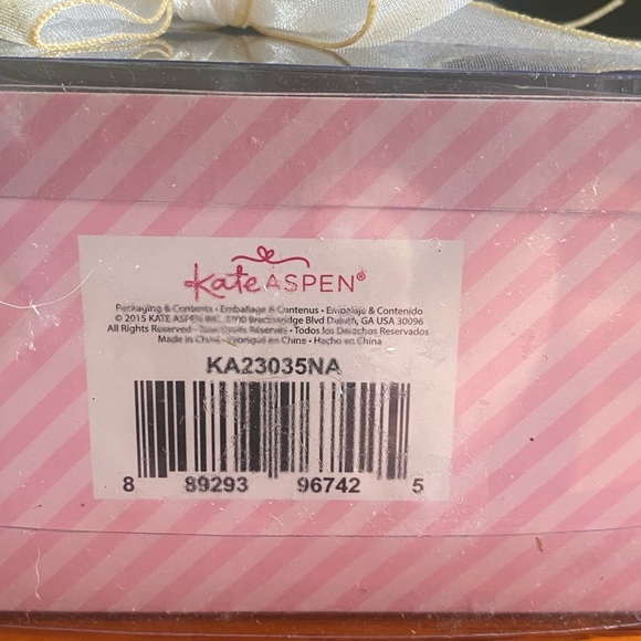 Kate Aspen Mommy and Me Elephant Salt and Pepper Shaker Set - White and Pink NIB - Picture 4 of 4